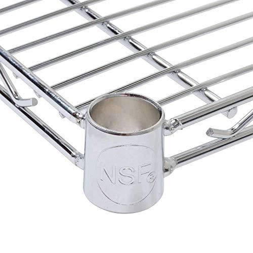 Regal Altair Stainless Steel Wire Shelf |Pack of 2 Shelves| | for Storage in Wet or Dry Environments | No Rust | Ideal for Stores, Restaurants, Businesses and Homes (Stainless Steel Wire Shelves, 24''W x 24''L)