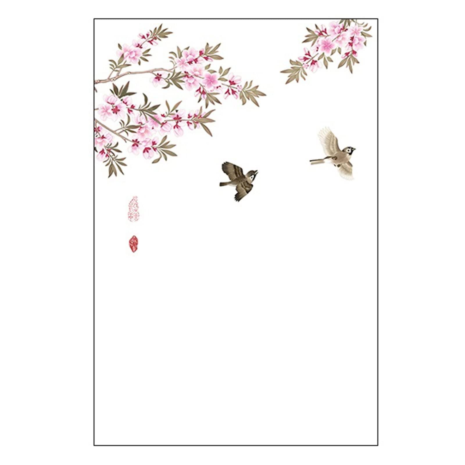 WaLdor Window Privacy Film Flower Window Film Privacy Birds Glass Sticker Window Coverings Window Tint for Home Decor Glass Window Film Window Decals (Color : A, Size : 40x60cm)