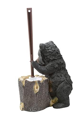 BLACK FOREST DECOR Black Bear Toilet Brush