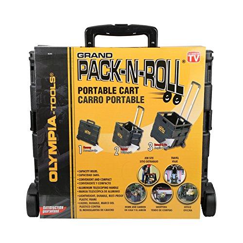 Olympia Tools Olympia Tools 85-010 Grand Pack-N-Roll Portable Tools Carrier with Telescopic Handle, 80 Lb. Load Capacity, Black