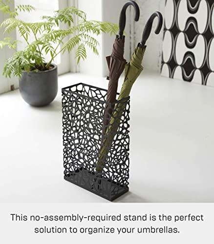 Yamazaki Yamazaki Home Umbrella Stand - Storage for Umbrellas and Walking Canes Steel One Size Black