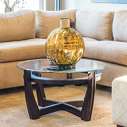 Fab Glass and Mirror 24\" Inch Round Glass Table Top 3/4\" Thick Tempered Beveled Edge by Fab Glass and Mirror