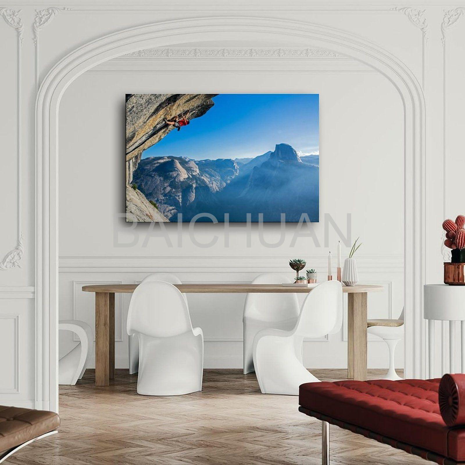 TRHBNNI TRHBNNI Alex Honnold Rock Climber Poster2 Canvas Painting Wall Art Poster for Bedroom Living Room Decor 18x12inch(45x30cm), Unframe-style