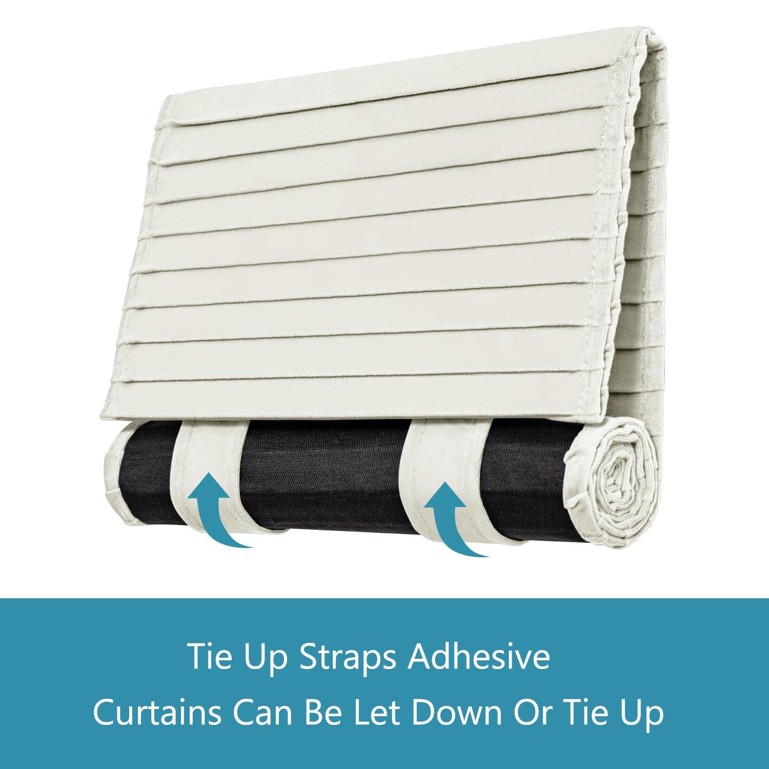 Muamar Muamar Side Door Window Curtains, Front Door Curtains for Small Window, Privacy Door Shades for Sidelight Curtains, Thermal Insulated Door Side Window Covering, White, 1 Panel, W12 X L70