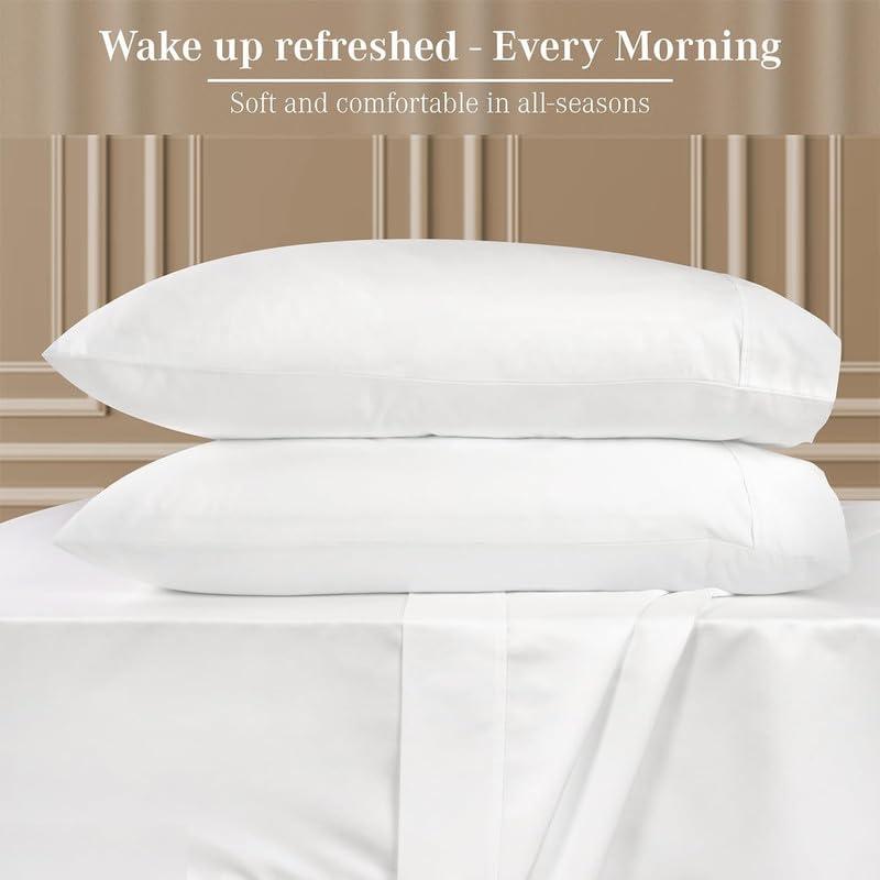 Sophia Cotton Club Split-King Adjustable King Bed Sheets Luxury Soft 1200-TC Egyptian Cotton 5-Piece Sheets Set with Fully Elastic Fitted Sheet Fits 10-12\" Deep Pocket (Solid, Burgundy)