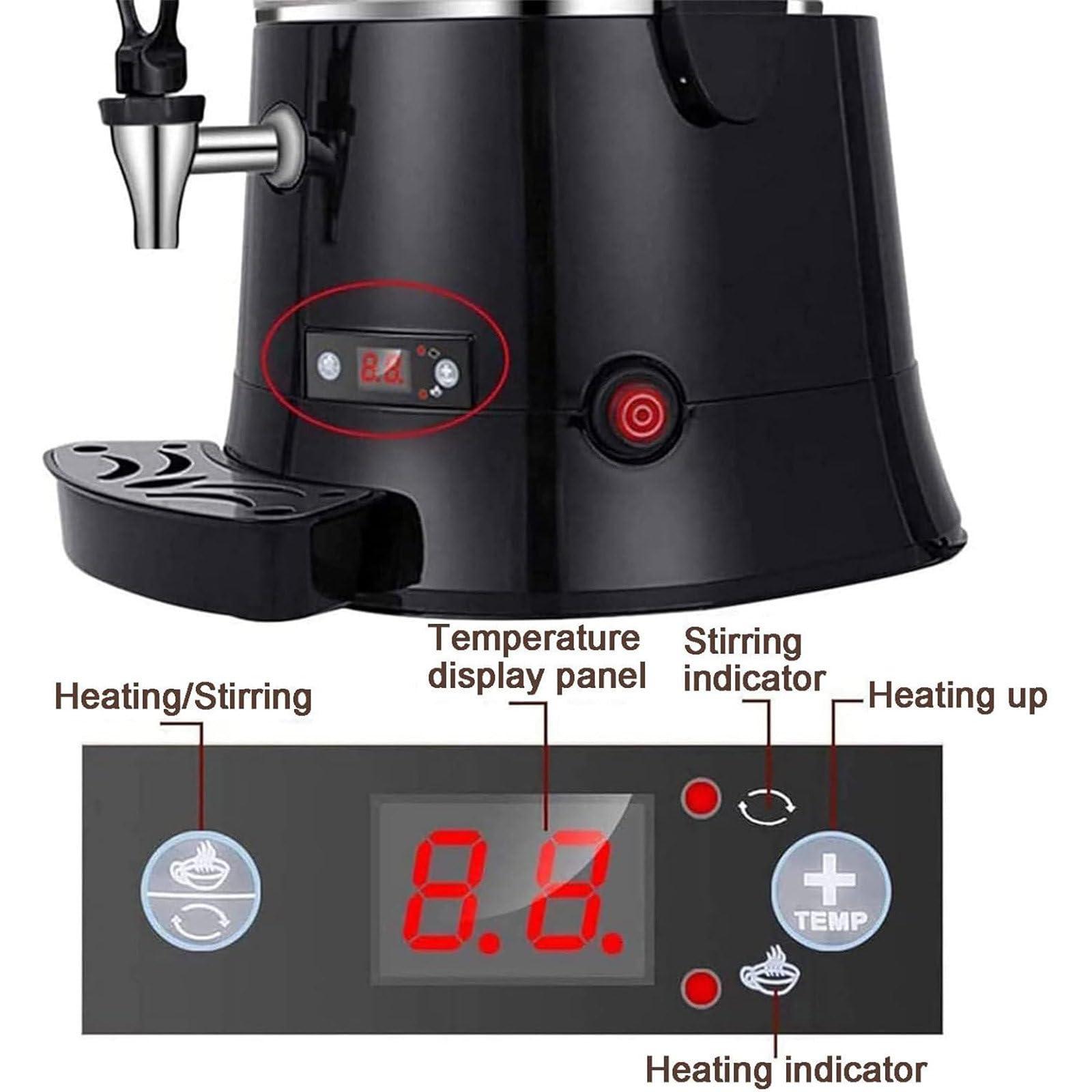 Eastnmythet Eastnmythet Hot Chocolate Dispenser 5L/10L, Commercial Electric Hot Chocolate Maker Machine for Heating Chocolate Coffee Milktea Juice, Chocolate Melting Machine,110V 10L