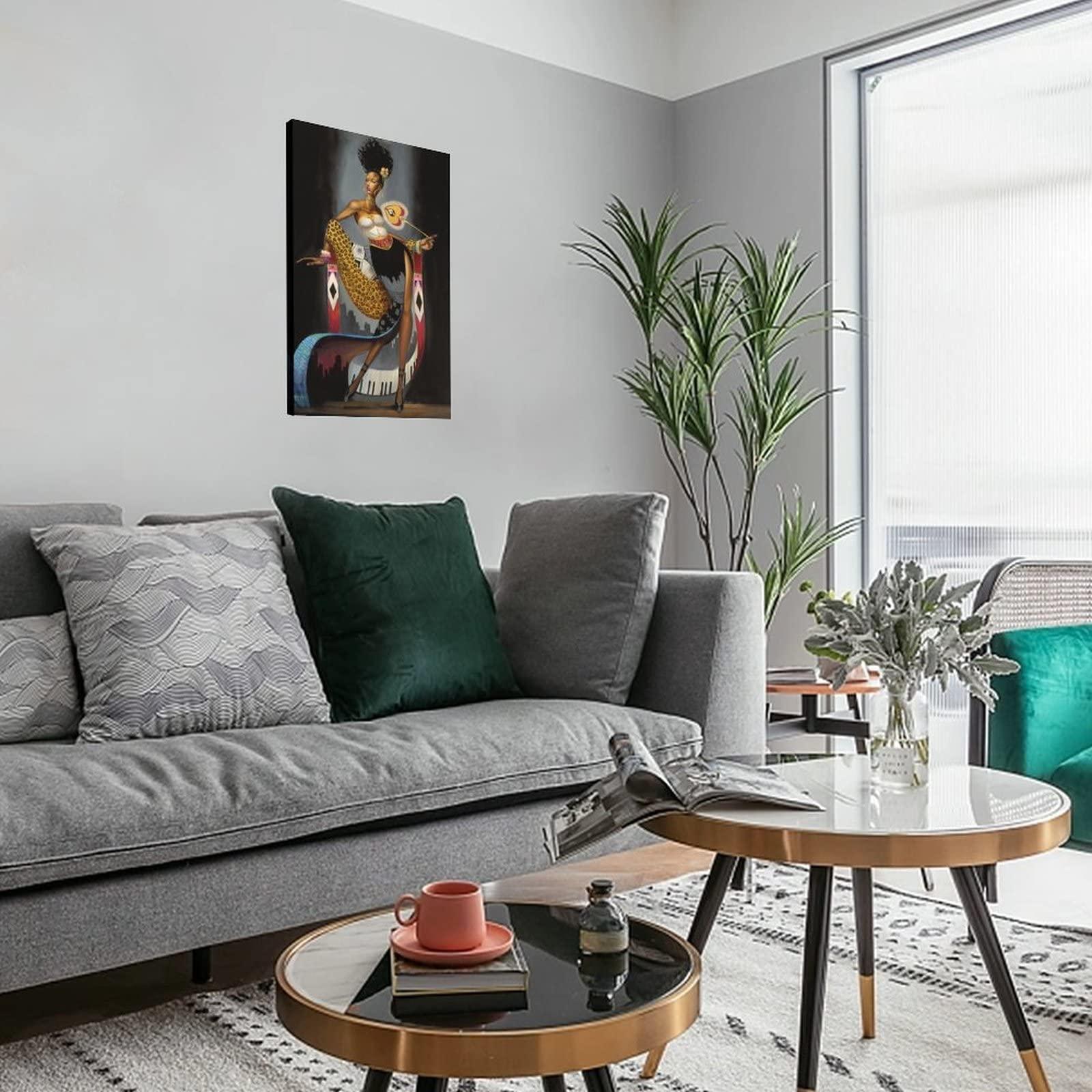 CIGOLD African American Art Poster Frank Morrison Art Poster (1) Canvas Painting Posters And Prints Wall Art Pictures for Living Room Bedroom Decor 12x18inch(30x45cm) Frame-style