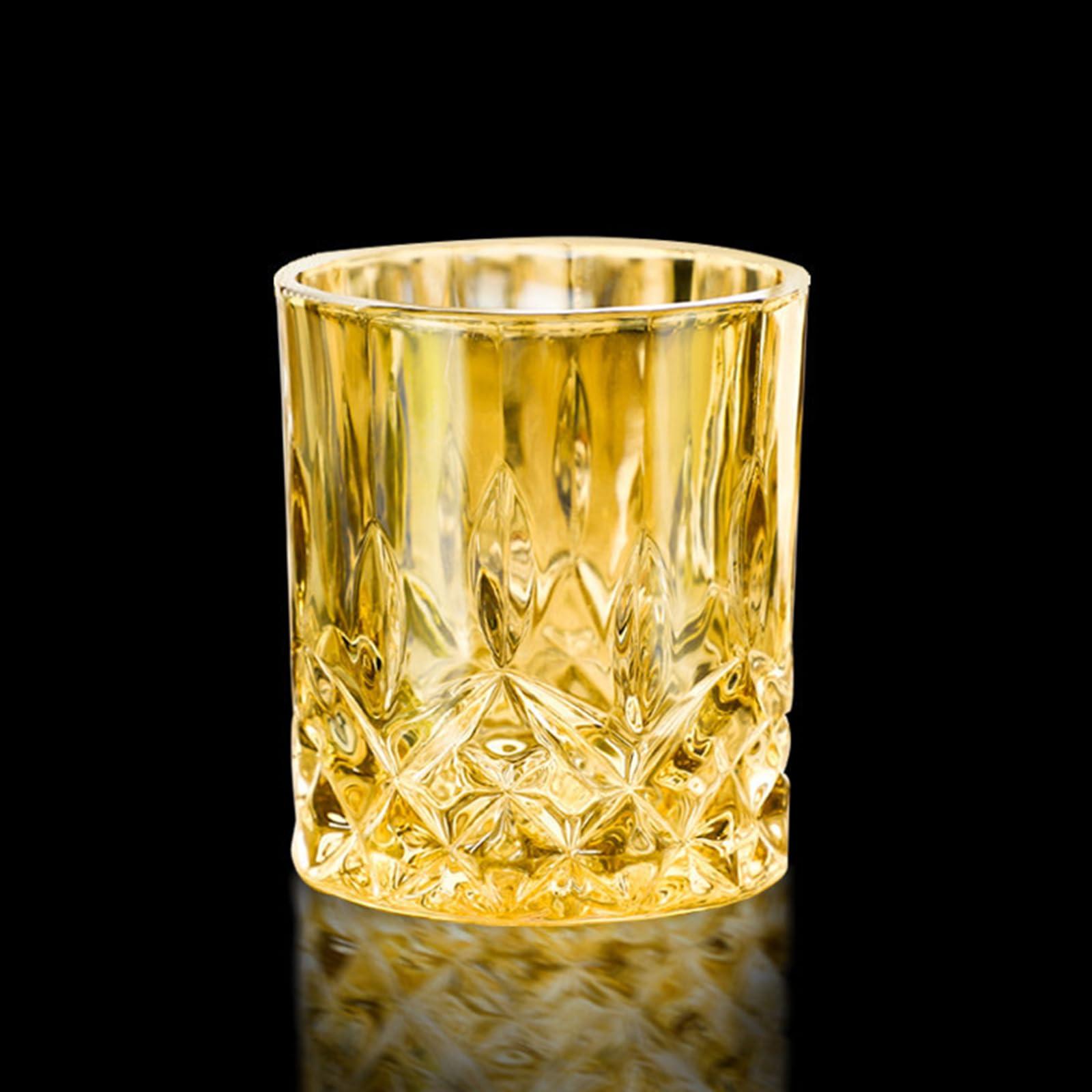 RIS LAN Crystal Glass Whisky Glasses Set of 6-7.14 Oz Old Fashioned Glasses, Luxury Whiskey Glasses for Drinking Bourbon, Scotch Whisky, Cocktails, Cognac, Unique Gifts for Men Husband and Boyfriend