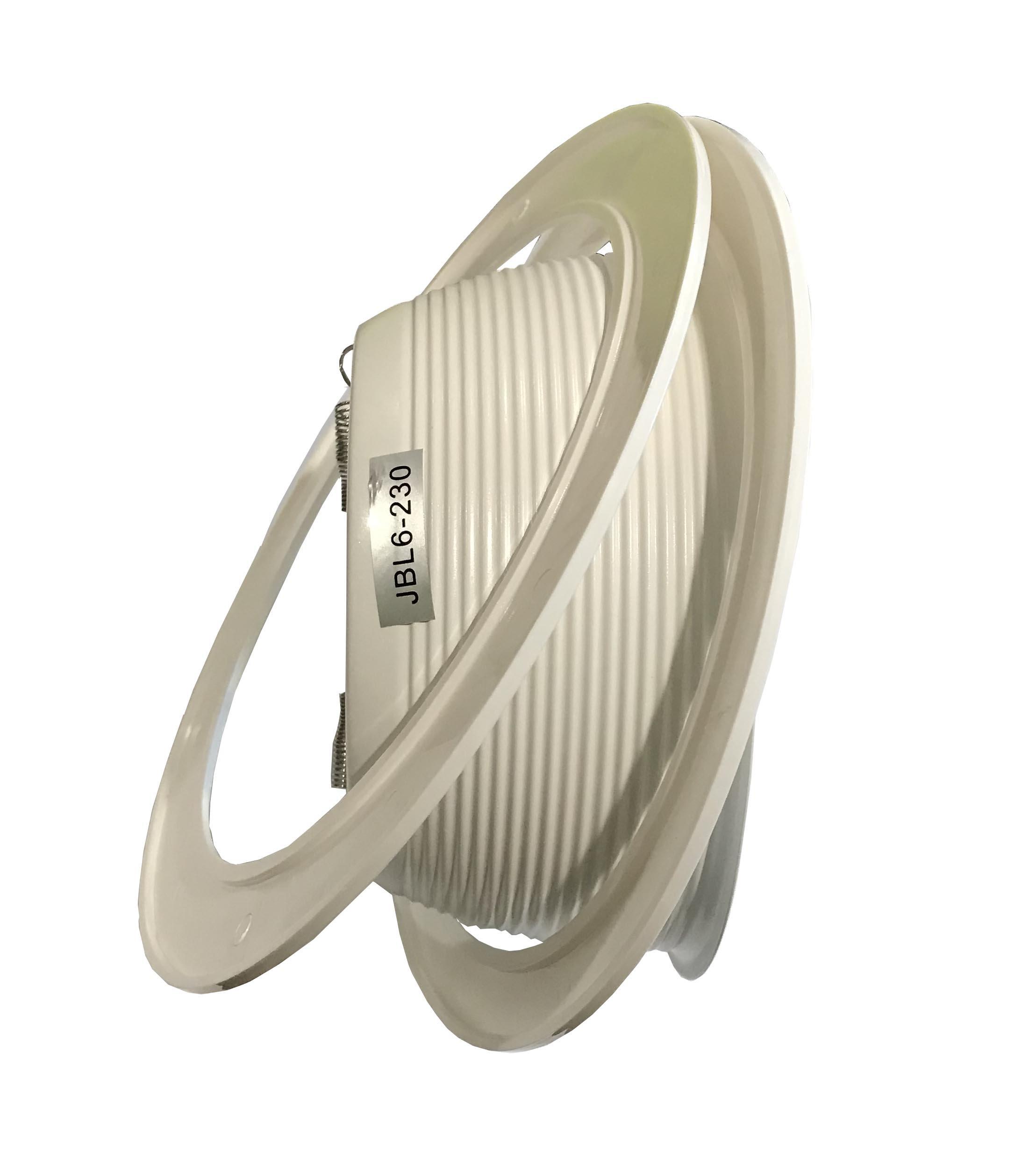 Joint Bright Lighting 12 Pack-6\" Stepped Baffle Trim with Plastic Ring for Par30/r30 Line Voltage Recessed Can Light-White-2 Rings