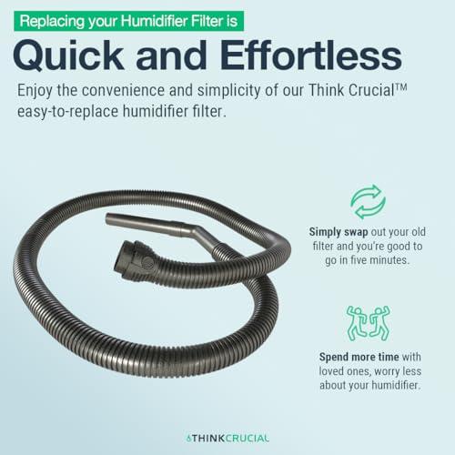 Crucial Vacuum Think Crucial Replacement - Vacuum Cleaner Hose Part Compatible With Eureka Mighty Mite Hose - 13 x 10.5 x 3 - Vacuum Tube Hose Fits Models 3670 3672 3673 3674 3676 3682 Series, Part 60289-1 (1 Pack)