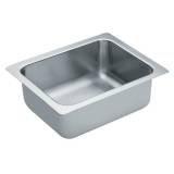 Moen Moen S22353 18-Gauge Lancelot Steel Single Bowl Sink, Satin