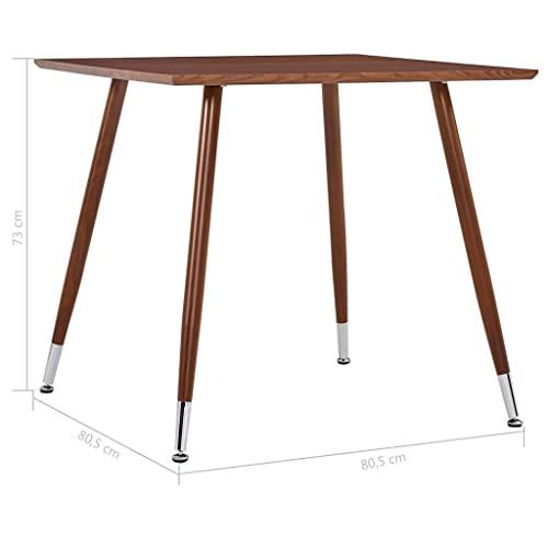 ZQQLVOO ZQQLVOO Bar Table Height Pub Table Bistro Kitchen Cafe Dining Easy Assemble Dining Table Brown 31.7\"x31.7\"x28.7\" MDF