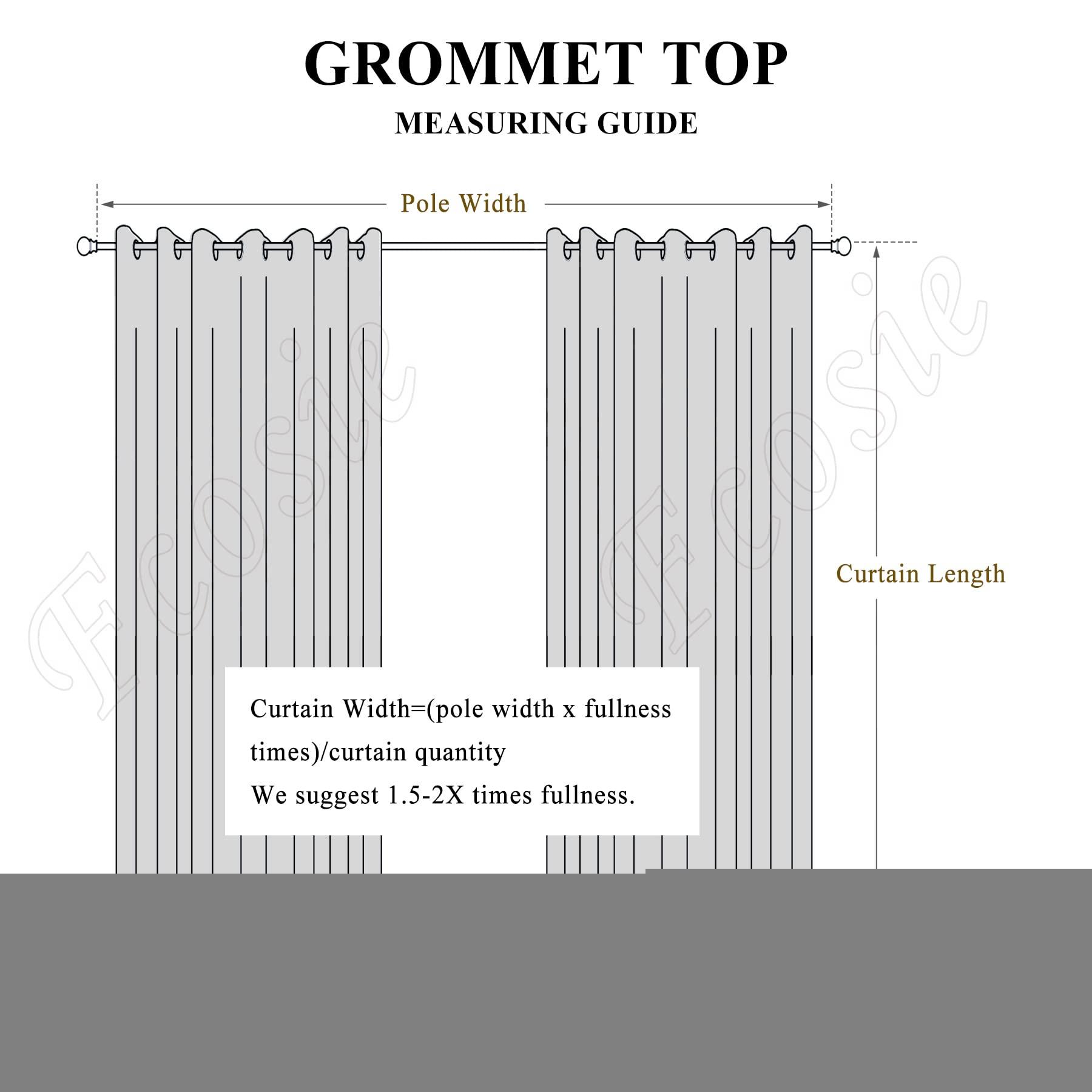 Fcosie Fcosie Pale Blue Extra Long Curtains 108-inch to 288-inch Length Flax Textured Curtains with Anti-Rust Grommets 100" Extra Wide Loft Drapes for Theater Hall Gallery (13ft Long, 1 Panel)
