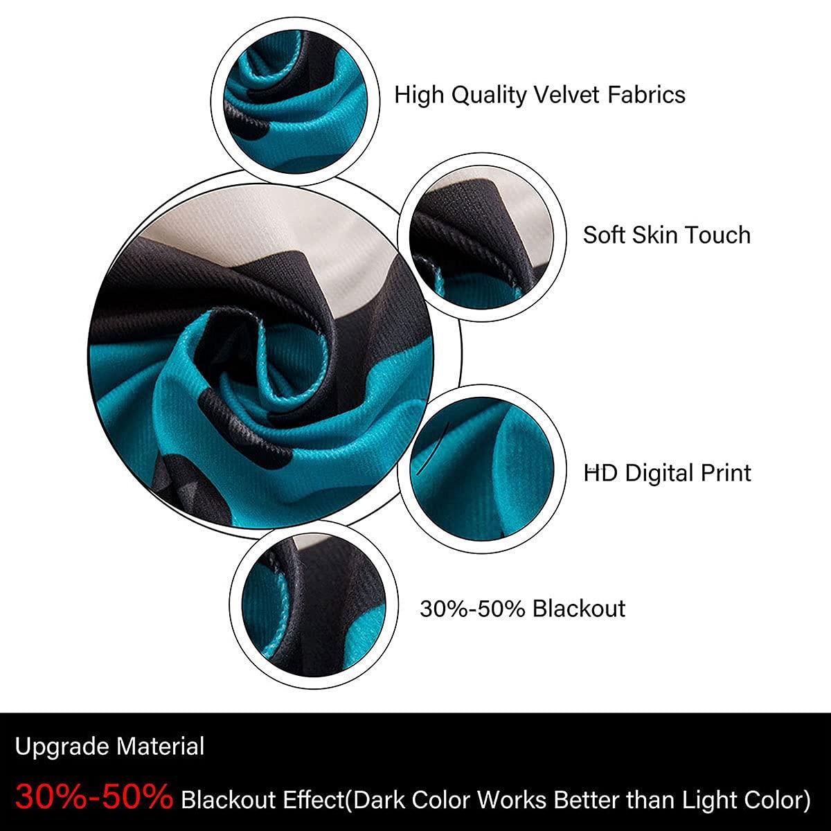 Erosebridal Football Curtains For Boys, Soccer Window Curtains, Sports Games Bedding Set For Kids Teens Adult Men, Camouflage Ice And Fire Thermal Insulated Window Drapes For Living Room Decor, Purple 42"Wx84"L