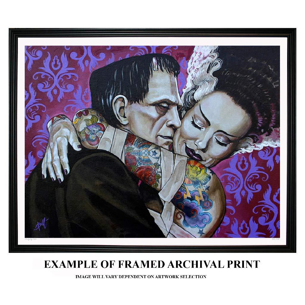 Black Market Art Company Jesus Cristo by Chuey Quintanar Gothic Cross Tattoo Framed Fine Art Print