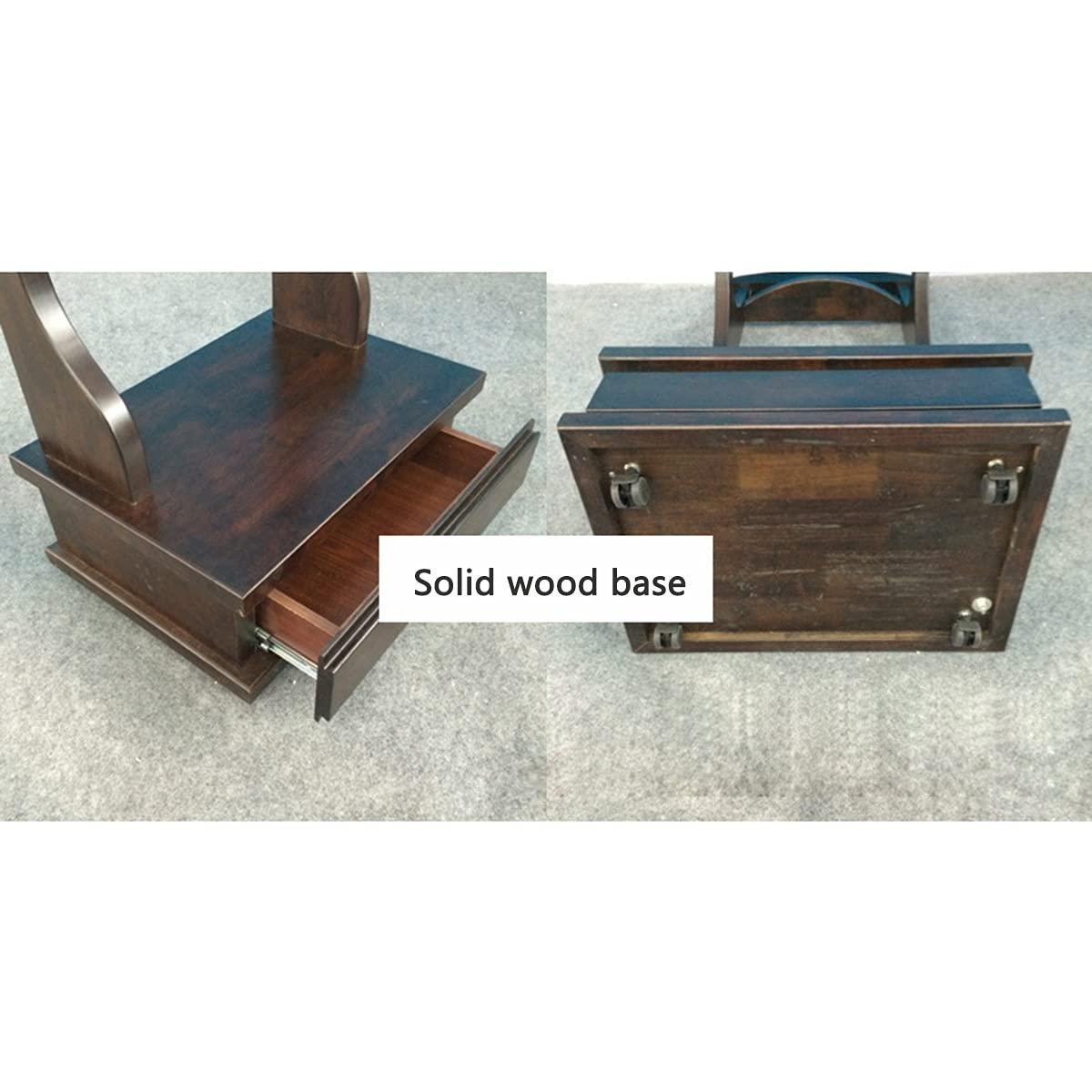 JOuan JOuan Coat Rack, Valet Furniture Wooden Valet Stand With Drawer Tray And Wheels Freestanding Suit Hanger With Clothes Hanger And Pants Rail For Hallway Dressing Room Etc