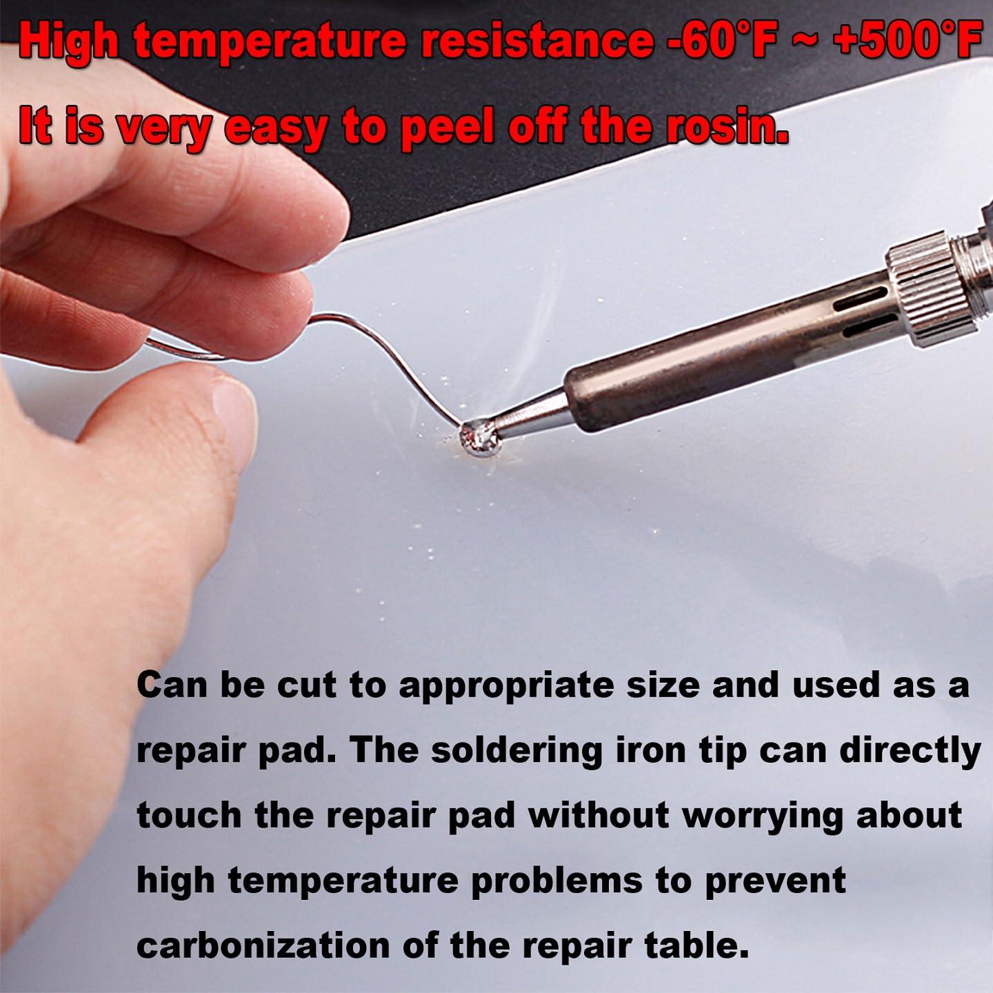 Polouds 48 x 24Silicone mat, Large Silicone Heat-Resistant mat, Kitchen countertop Non-Slip mat, Craft Table placemat.(Translucent)