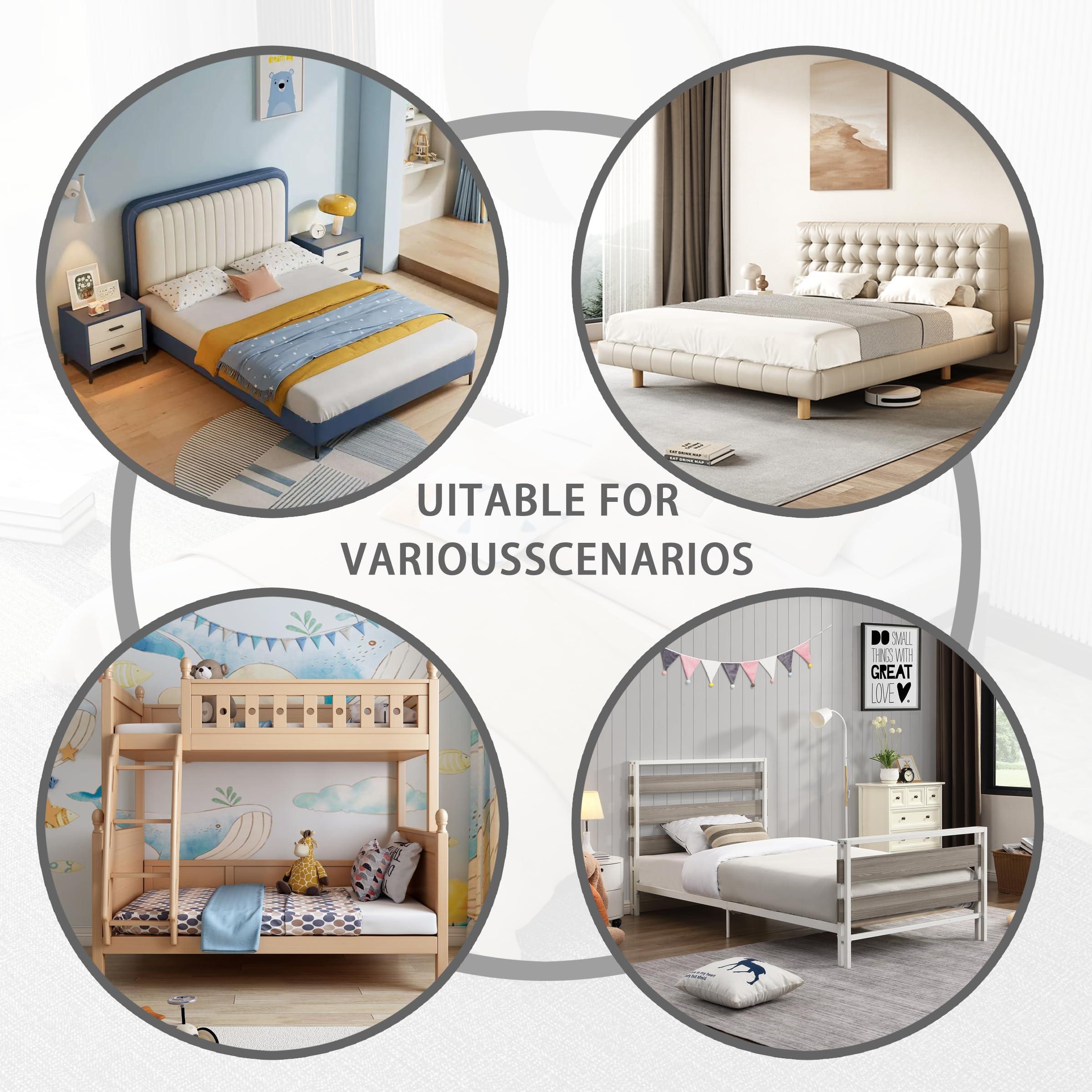 BBX-G BBX-G Heavy Duty Thick Folding Box Spring, Mattress Supporting Wood Floor, Foldable Box Spring, Bed Support Slats, 60\"x30\"