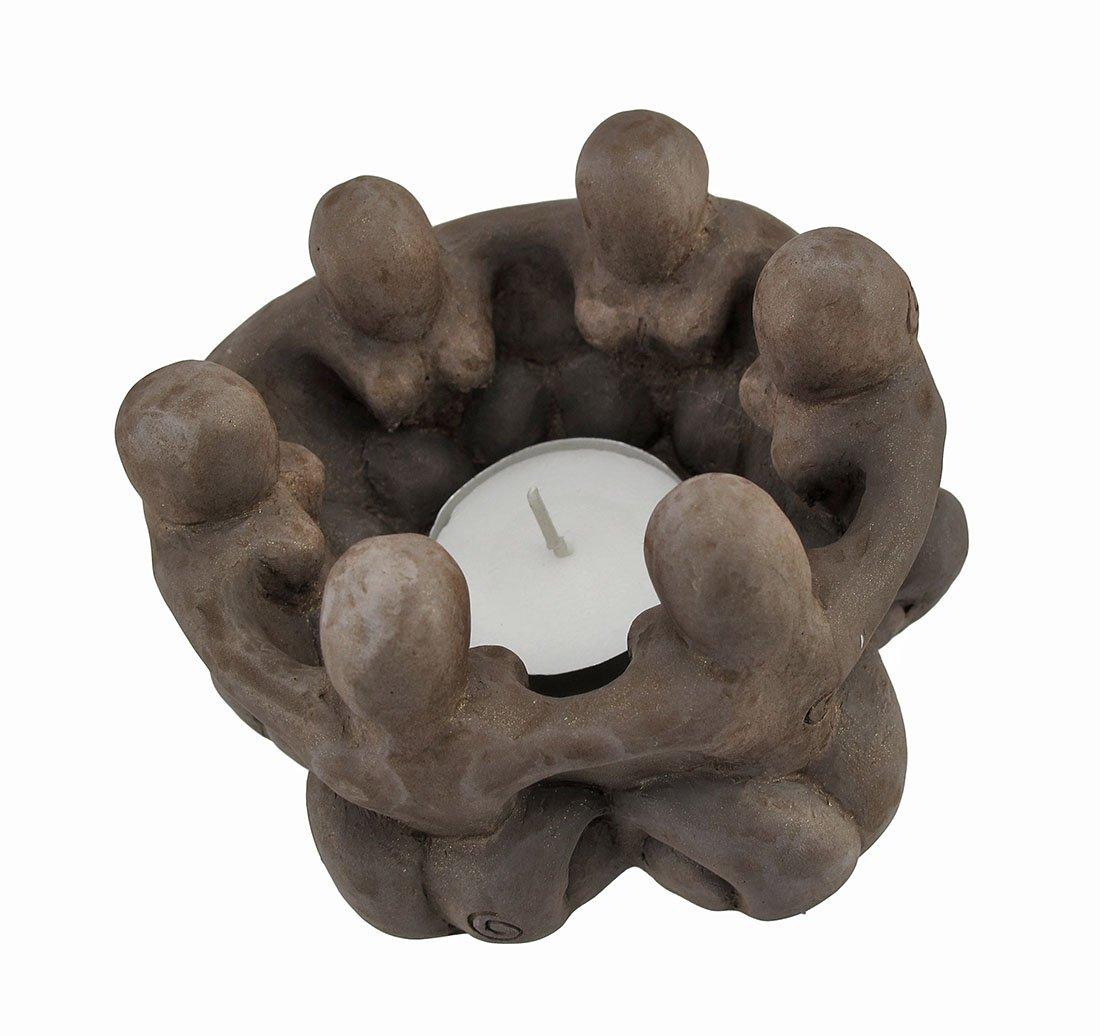 Things2Die4 Things2Die4 Goddess Circle Ceramic Tea Light Candle Holder Pagan Wiccan
