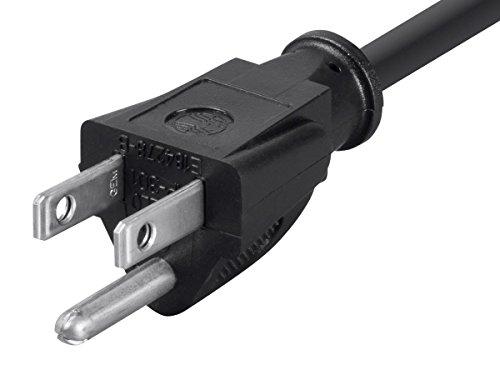 C&E 25ft (7.6M) 18AWG (Power Extension Cord) Power Extension Cable 25 Feet (7.6 Meters) 3 Conductor (NEMA 5-15P to NEMA 5-15R) 10 Amp Power Cable CNE59236 (2 Pack)