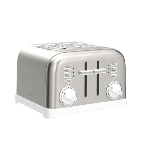 Cuisinart Cuisinart CPT-180WP1 4-Slice Metal Classic Toaster, White/Stainless Steel