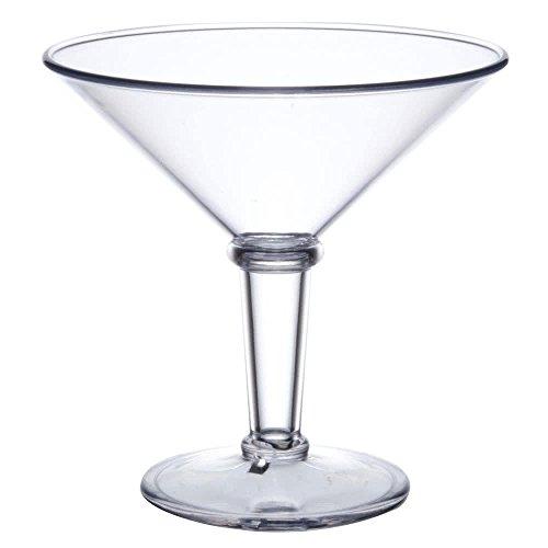 Get G.E.T. SW-1419-1-SAN-CL Shatterproof Jumbo Martini Cocktail Glass, BPA Free, 48 Ounce, Clear