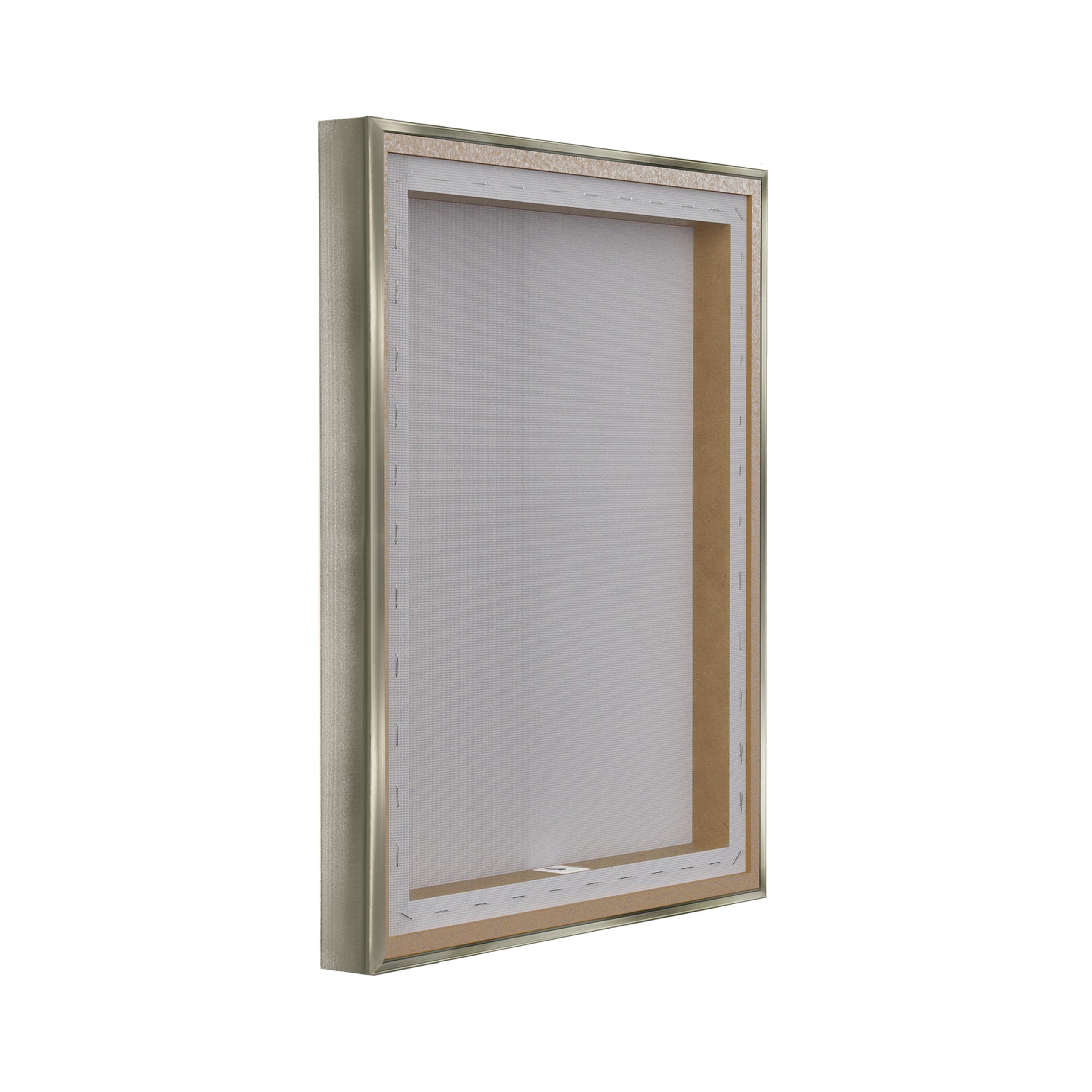 Stupell Industries Stupell Industries Book Stack Perfume Brushes Glam Fashion Watercolor, Design by Amanda Greenwood, Grey Floater Framed, 24 x 30