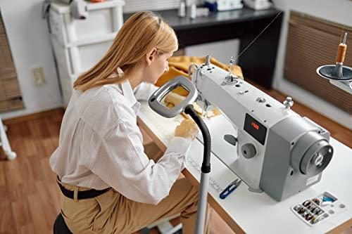 LIGHT IT! LIGHT IT! By Fulcrum, 20072-401 MultiFlex LED Floor Magnifier Lamp, Silver, Single pack