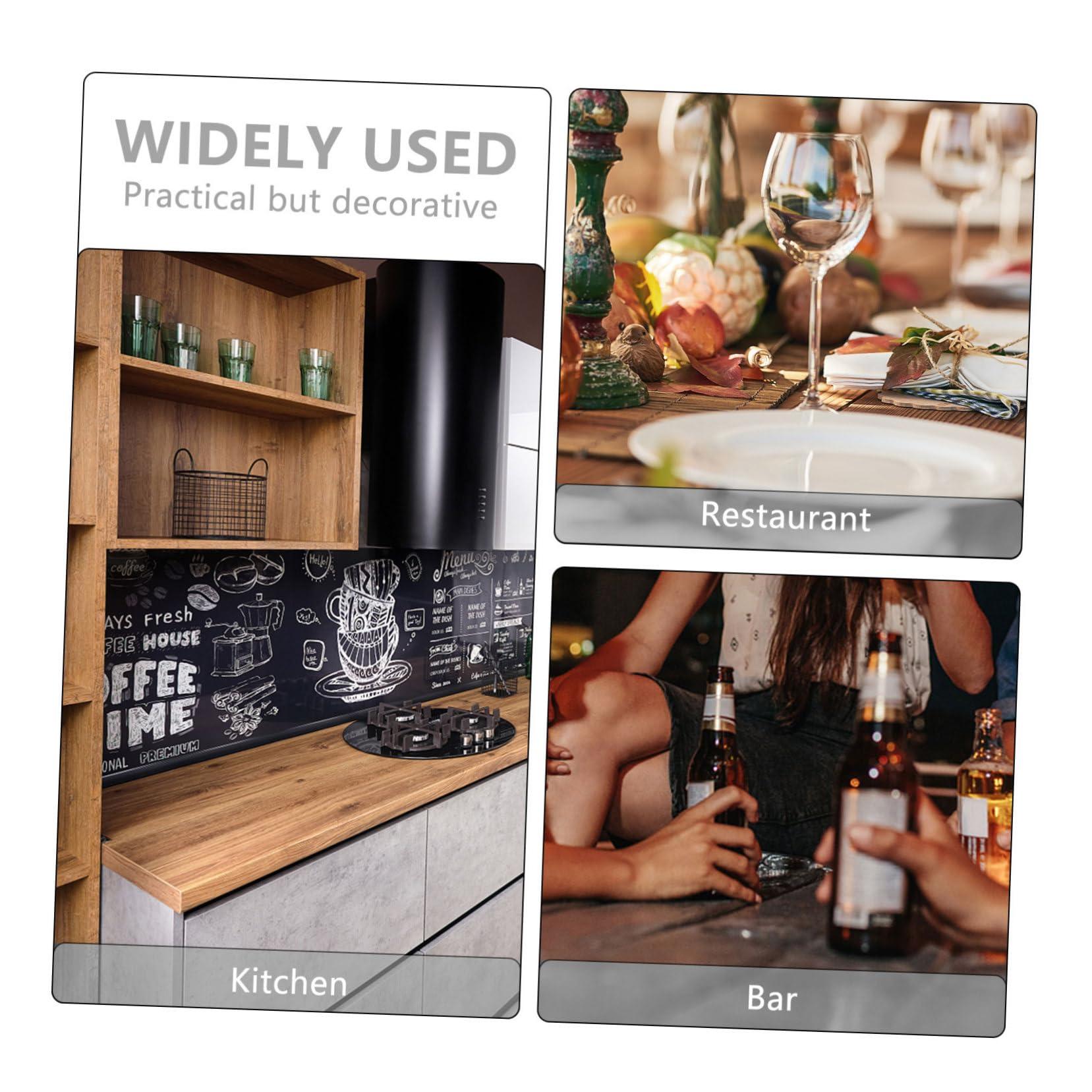 LABRIMP LABRIMP Round Wine Tasting Spittoon Set 3pcs Black Plastic Wine Spittoon Ice Bucket for Bars and Parties