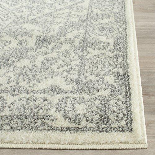 Safavieh SAFAVIEH Adirondack Collection Runner Rug - 2\'6\" x 8\', Ivory & Silver, Oriental Medallion Design, Non-Shedding & Easy Care, Ideal for High Traffic Areas in Living Room, Bedroom (ADR108B)
