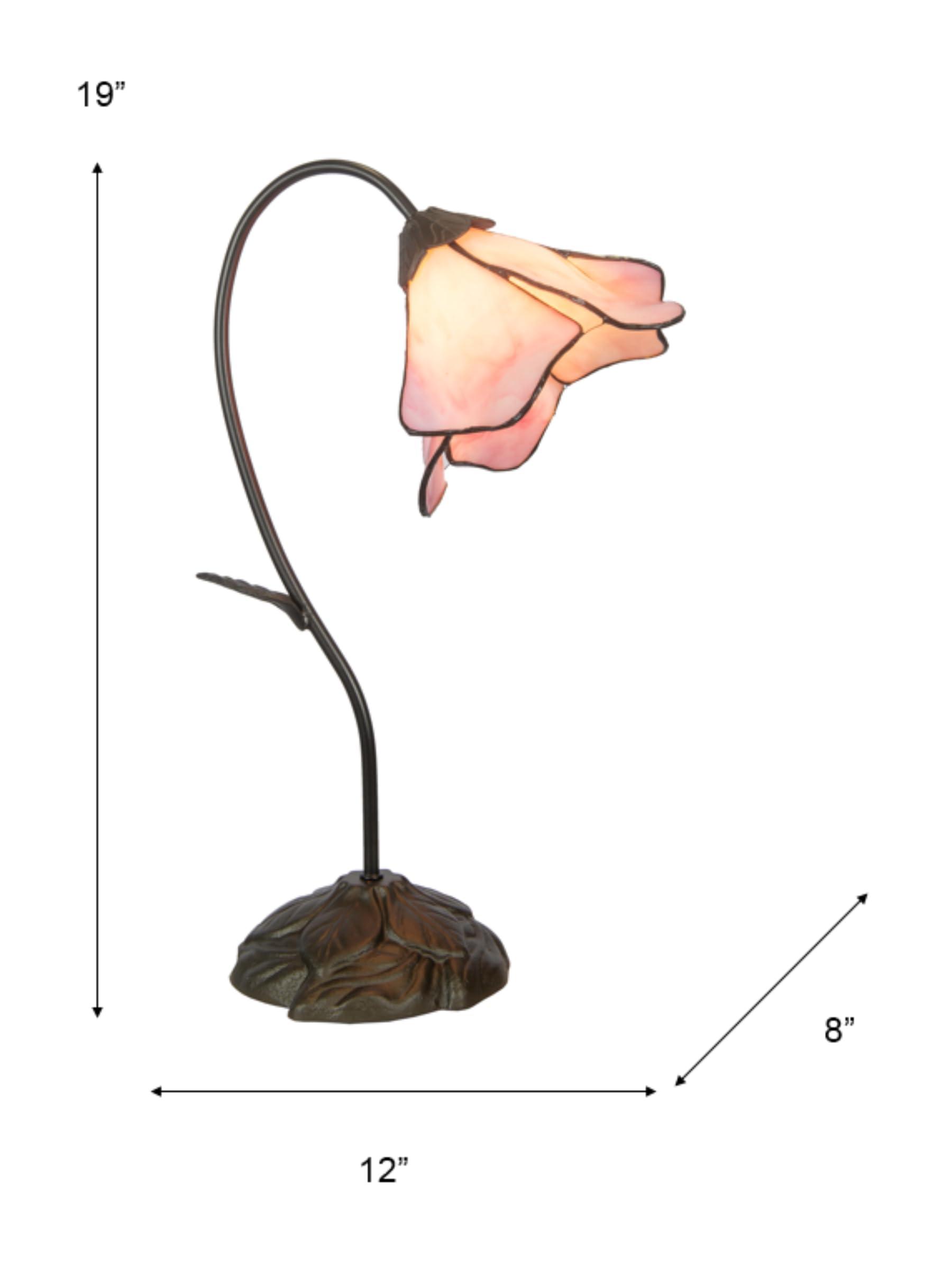 Dale Tiffany Lamps Dale Tiffany TT101307 Poelking Table Lamp, 19.00x12.00x12.00, Chocolate Bronze