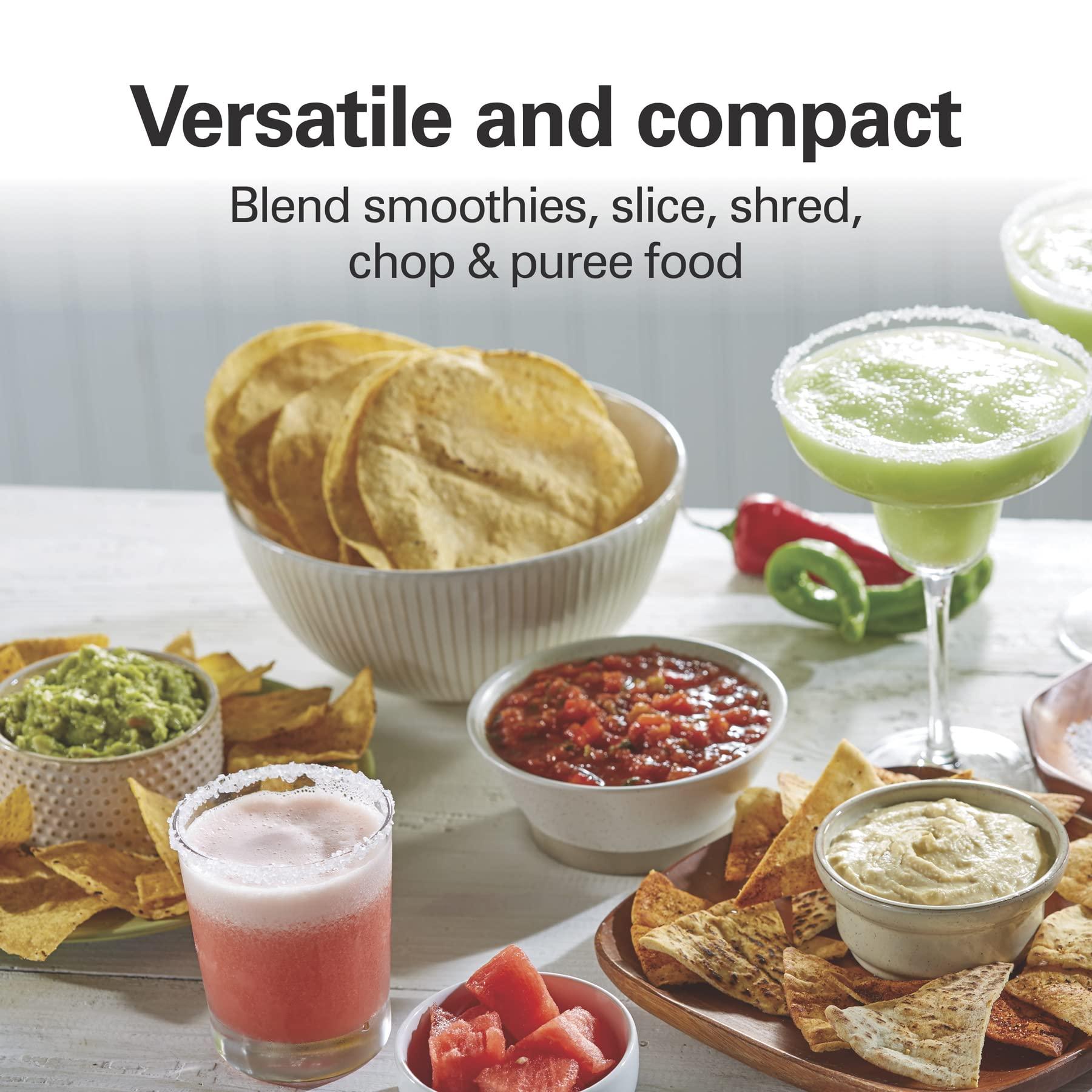 Hamilton Beach Hamilton Beach Stack & Snap 4-Cup Mini Food Processor & Vegetable Chopper, 250 Watts, for Slicing, Shredding, and Puree, Black (70510)