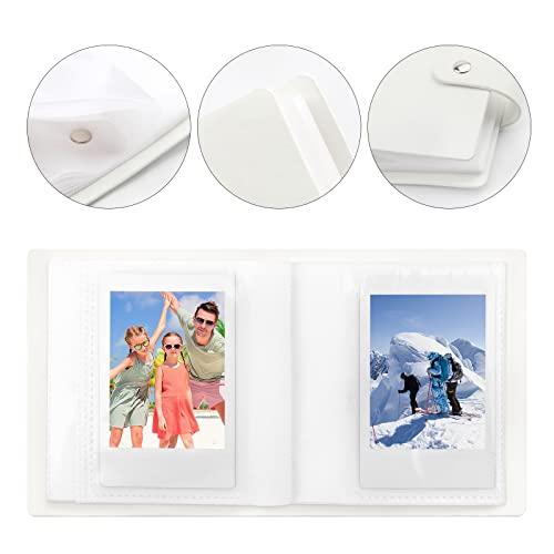 Ruibytree 52 Pockets Mini Photo Album for Fujifilm Instax Mini Instant Film, Polaroid Snap, Z2300, SocialMatic Instant Cameras & Zip Instant Printer (White, 1Pack)