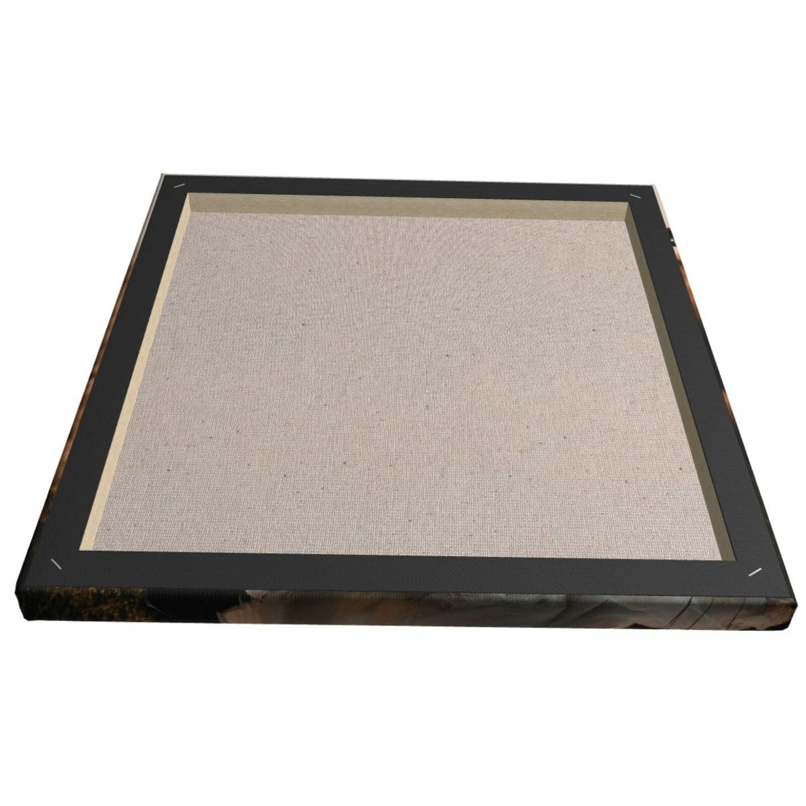 Bekerskpc Custom Canvas Prints with Your Photos, Personalized Canvas Pictures with Text, Custom Canvas Wall Art for Family Wedding Birthday Office Home Decor, Framed, 16x16in