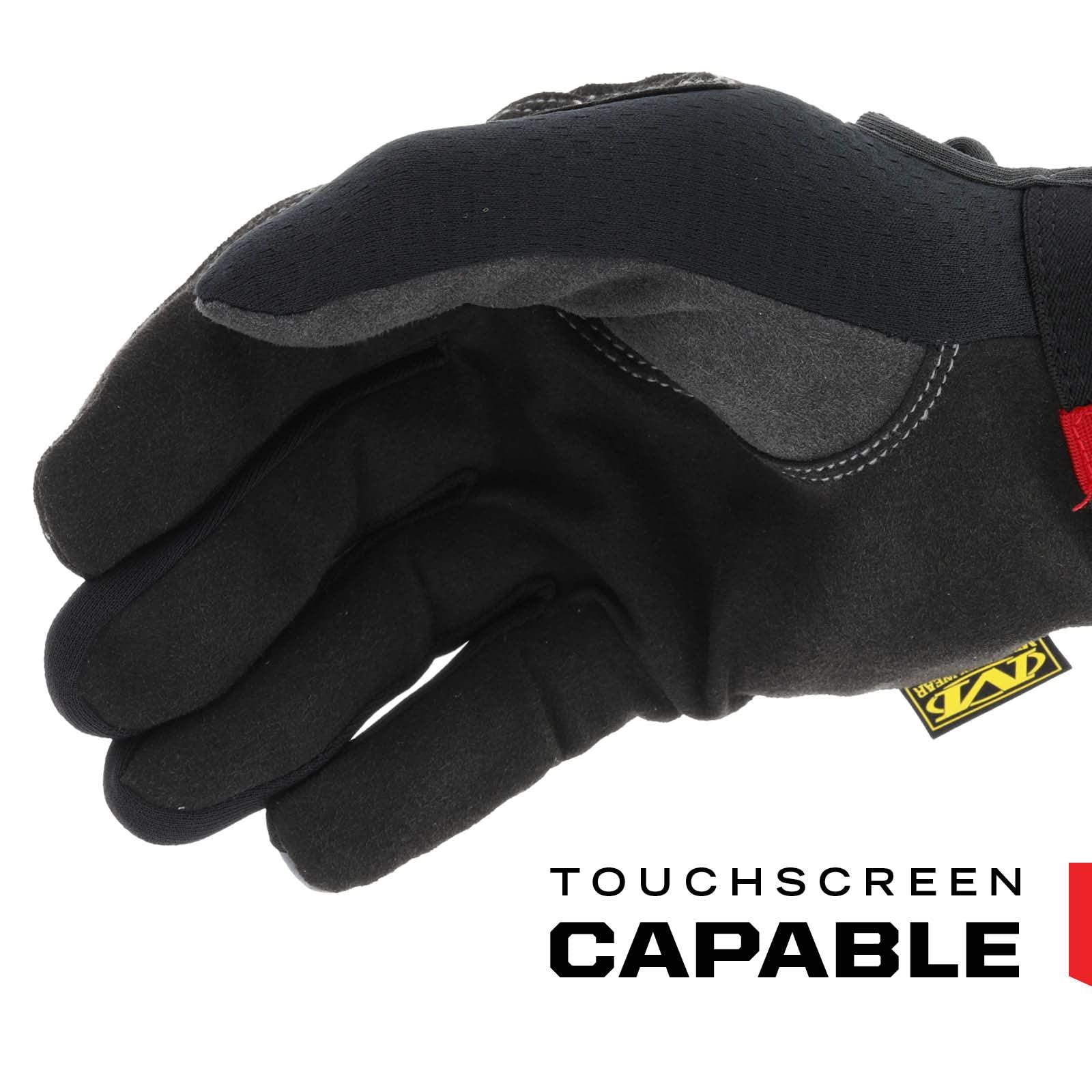 Mechanix Wear Mechanix Wear: Utility Work Gloves with Secure Fit, Touchscreen Capable, High Dexterity, Synthetic Leather Glove for Multi-purpose Use, Work Gloves for Men, Black (Black, Large)