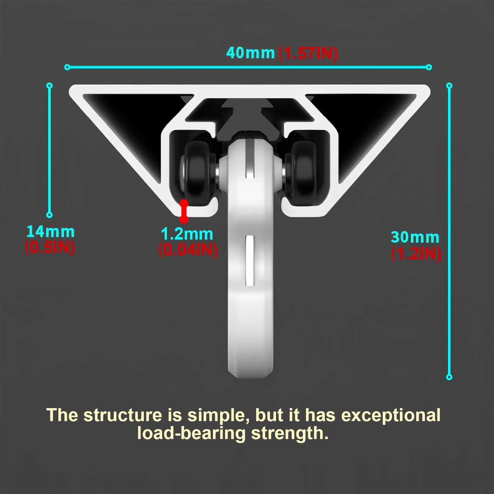 HomeLoft Basics 3.28ft-19.6ft Curtain Track, Ceiling Curtain Track, Curtain Track Ceiling Mount, Ceiling Track System for Curtains, Drapes, Room Dividers Ceiling Mount Single Curtain Tracks System(White,1.25m/4.1FT)