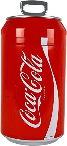 Koolatron Koolatron Coca-Cola Portable 8 Can Thermoelectric Mini Fridge 5.4 L/ 5.7 Quarts Capacity, 12V DC/110V AC Cooler for home, cabin, beer, beverages, snacks, skincare, cosmetics, medication, Red CC06