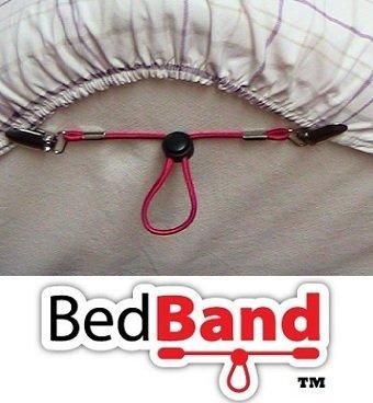 Bed Band Bed Band The Original Adjustable Fastener/Holder/Strap/Suspender/Gripper for Your Sheets (3 Pack - Black)