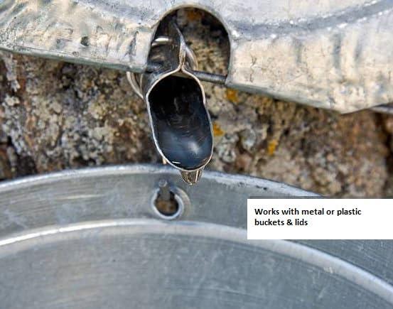 Liberty Stainless Steel Maple Sap Spile for 7/16" tap hole, With bucket hook (5)