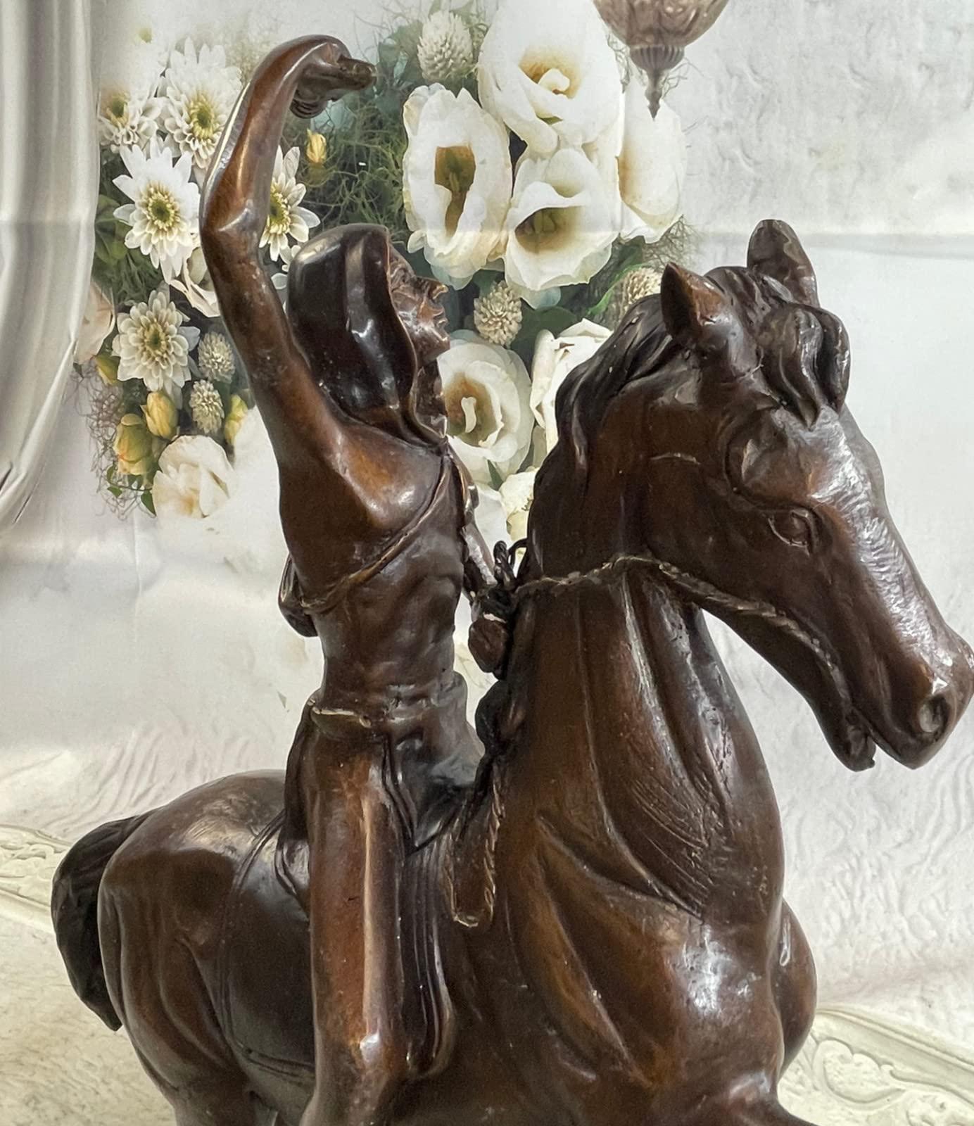 EUROPEAN BRONZE EUROPEAN BRONZE Handmade Sculpture The Scalp by Frederic Remington Finest USA Artwork Statue Dcor by Bronze Classy