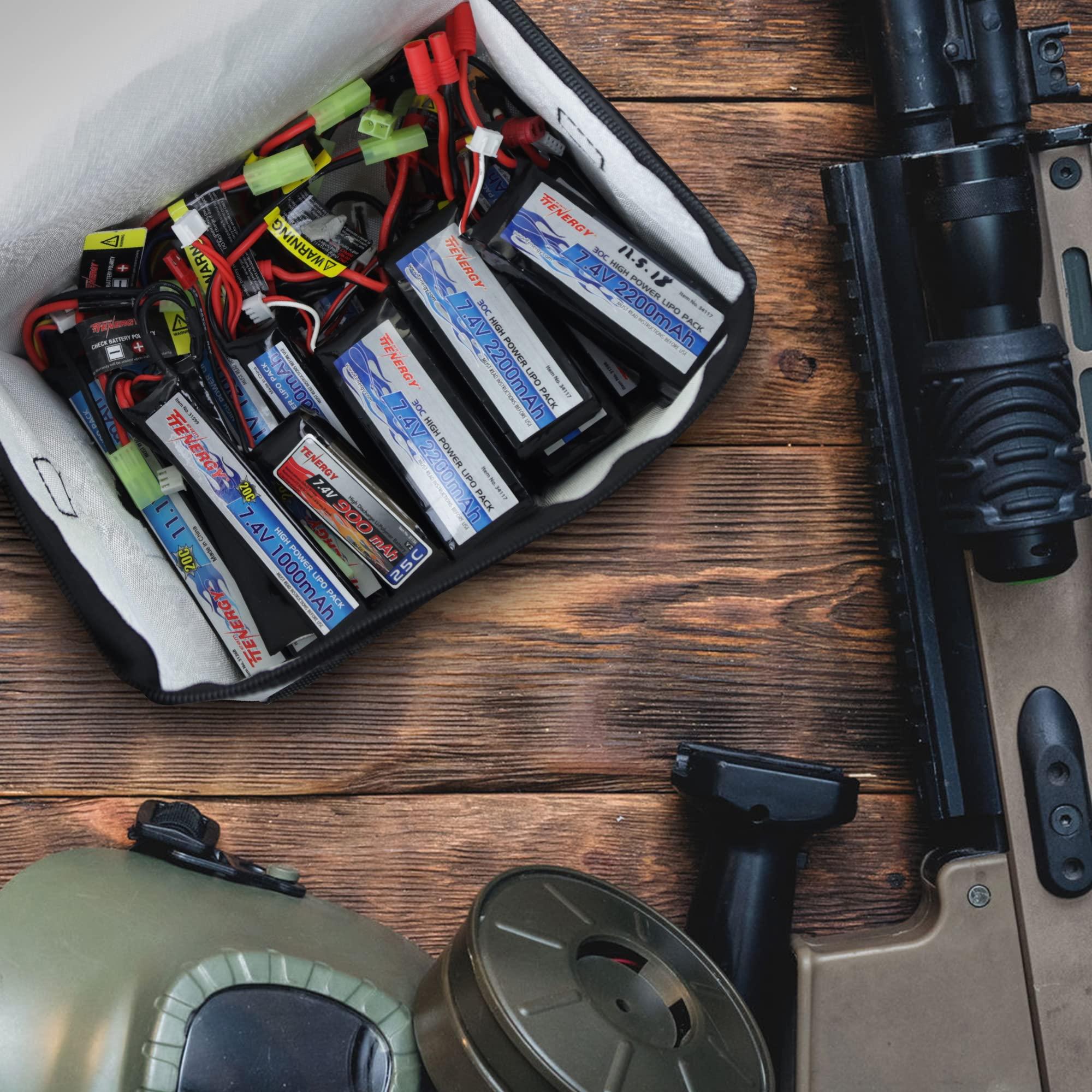 Tenergy Tenergy Fire Retardant Lipo Zipper Bag for Charging and Storing Lipo Battery Packs, 8.5 x 6.5 x 5.7inch