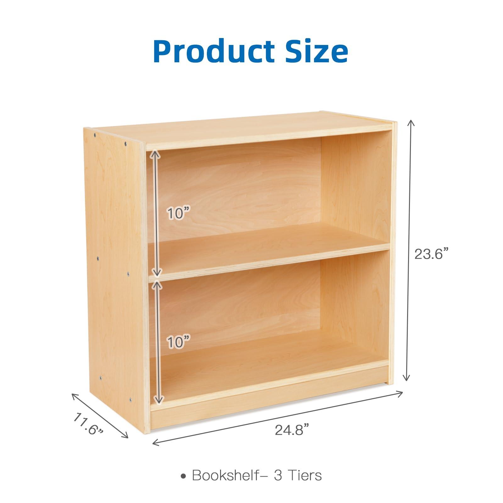 OOOK OOOK Montessori Shelf and Toy Storage, Compact Toddler Bookshelf for Small Space, Wooden Storage Cabinet Shelves and Kids Bookcase for Classroom, Kindergarten, Kids Room, Playroom.
