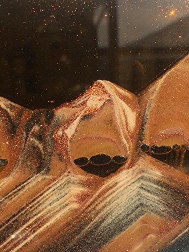 Exotic Sands Exotic Sands USA - XL23 Sand Pictures SandScapes Desert Sand Art - X Large Cherry Wood Frame (Sunset Orange) Beautiful Sands of Time. American Crafts Handcrafted Quality