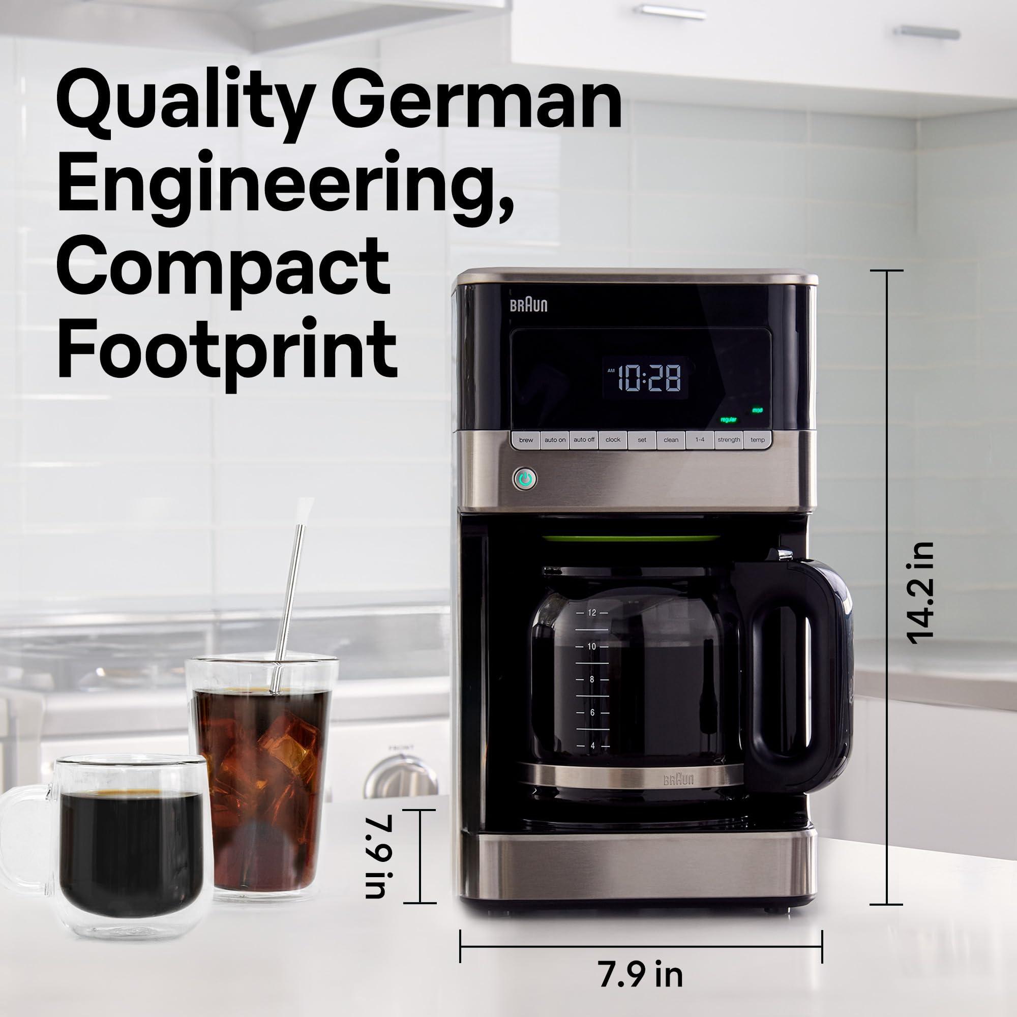 Braun Braun BrewSense 12 cup Drip Coffee Maker, Black, KF7150BK