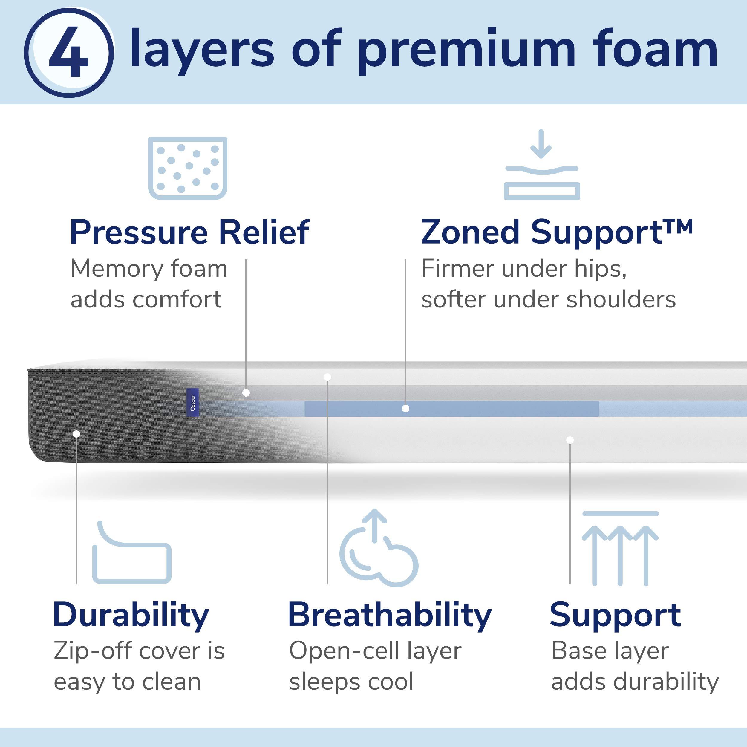 Casper Casper Original Foam King Mattress, 2019 Model