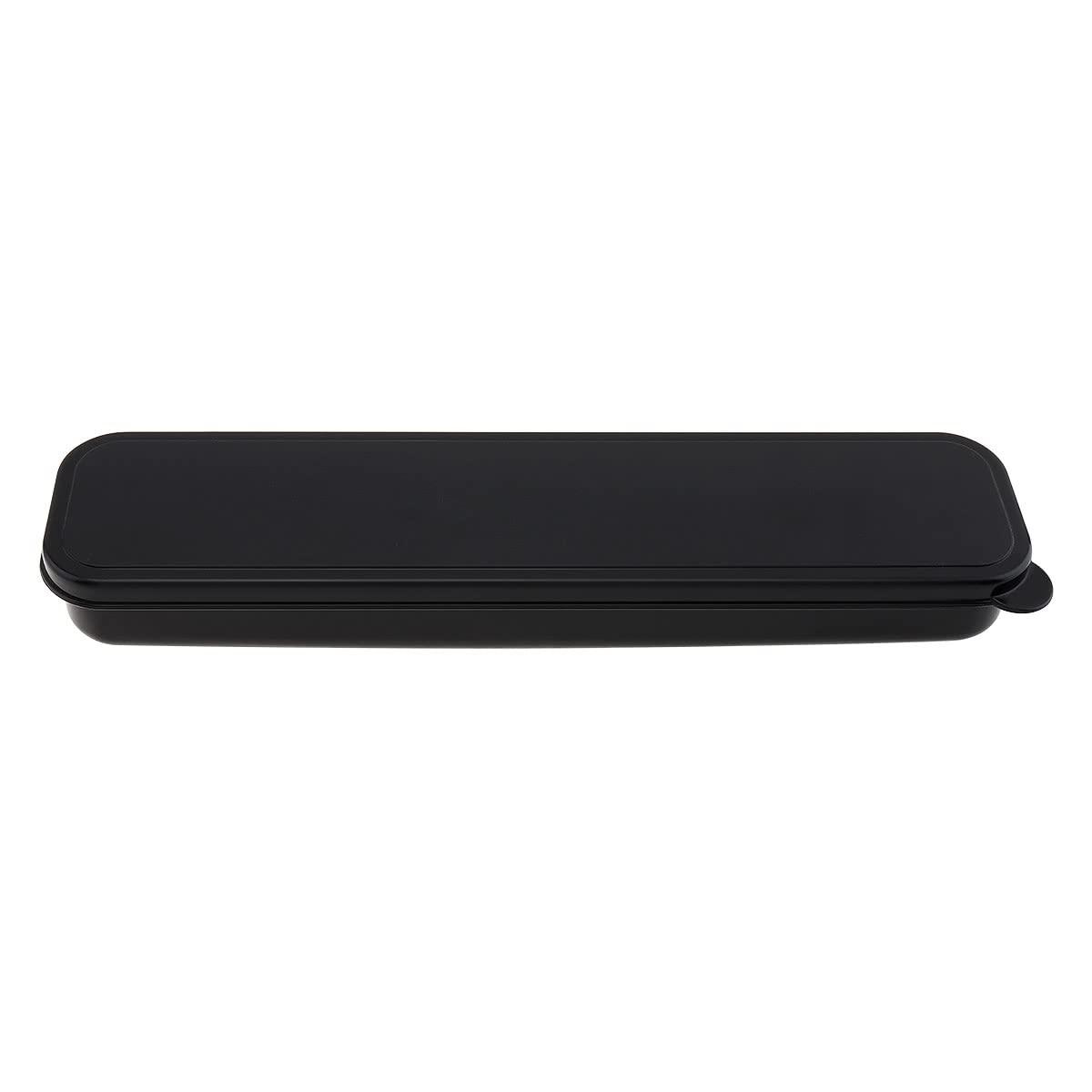OriGlam OriGlam Portable Flatware Box Travel Tableware Storage Case, Simple Tableware Storage Box Case for Cutlery Kit (Black)