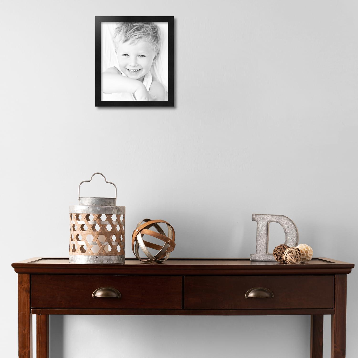 ArtToFrames ArtToFrames 12x14 Inch Black Picture Frame, This 1.00 Inch Custom Wood Poster Frame is Black - Comes with Foam Backing 3/16 inch and Regular Glass (FBPL5139-12x14)