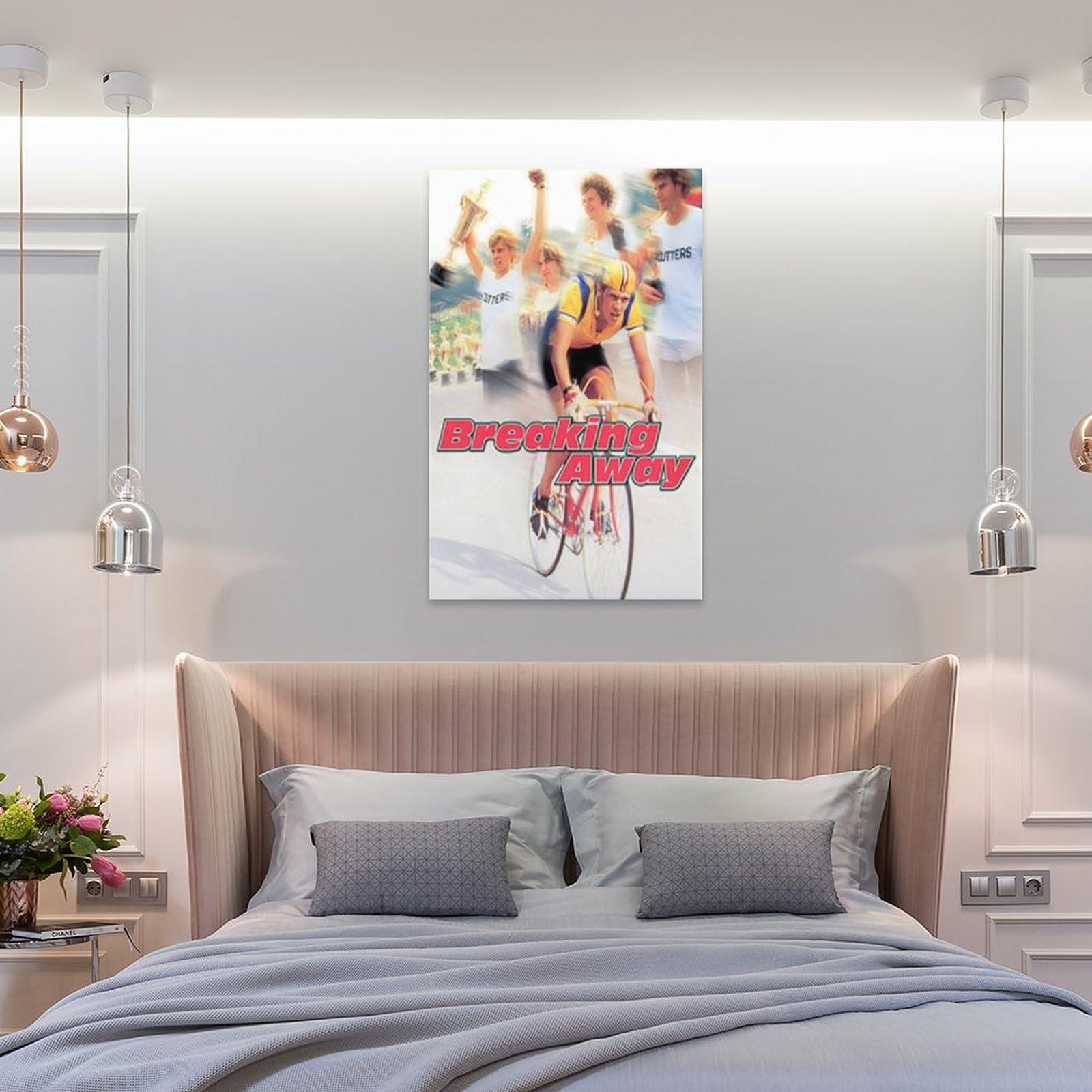 UNBIT Classic Movie Poster Breaking Away Room Aesthetic Poster Print Art Wall Painting Canvas Posters Gifts Modern Bedroom Decor 20x30inch(50x75cm)