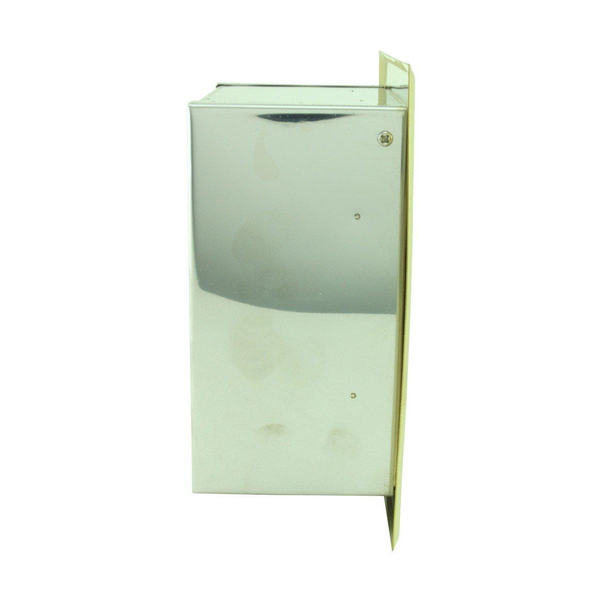 Renovators Supply Manufacturing Recessed Toilet Paper Tissue Holder Gold Stainless Steel Pack of 2