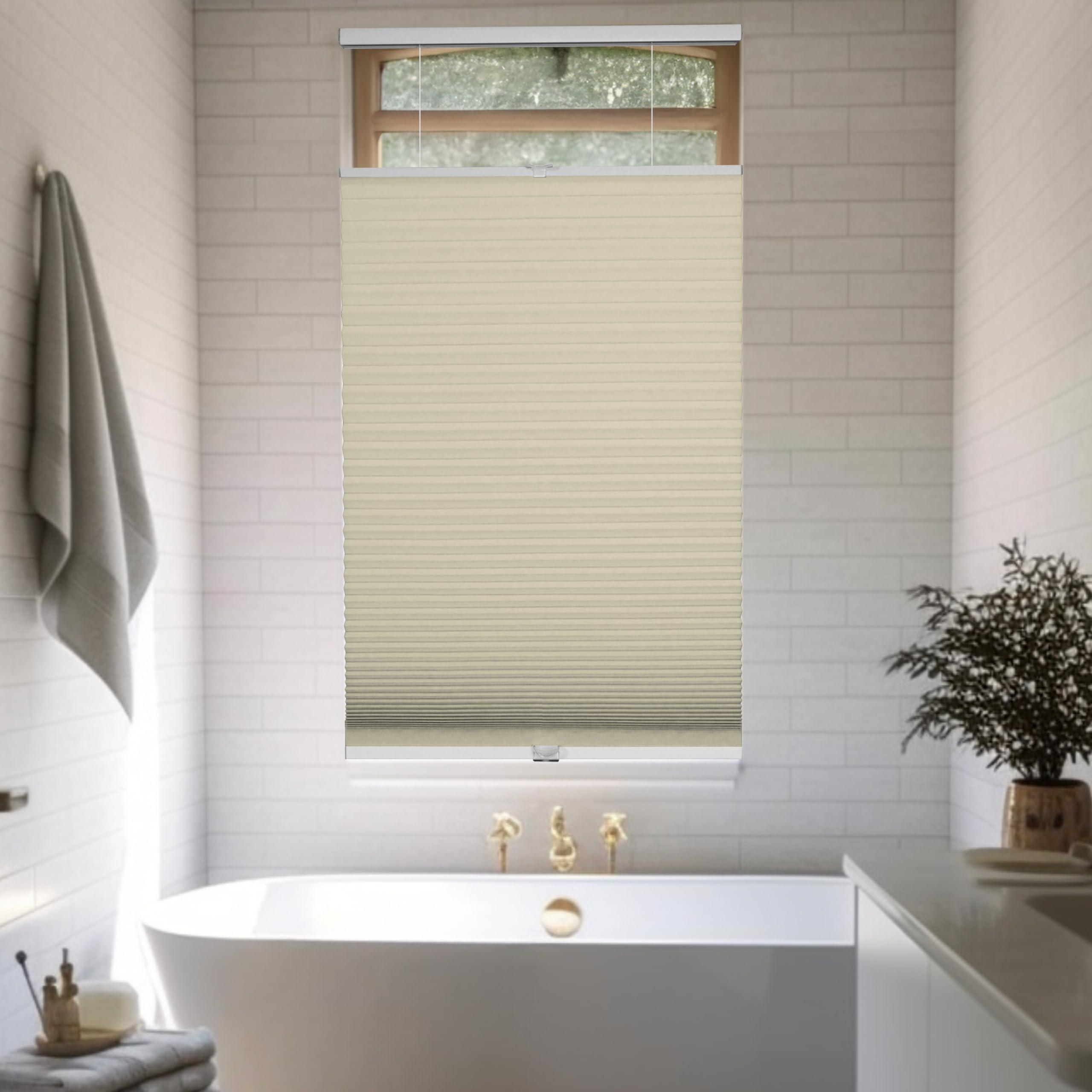 CHICOLOGY CHICOLOGY Home Dcor, Window Treatments, Cellular Shades, Cellular Window Shades, Blinds, Blinds & Shades, Shades for Indoor Windows, Top Down Bottom Up Shade, Beige Blackout, 26" W X 72" H